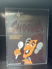 KAWS x General Mills Count Chocula Cereal Limited Sealed Box In Acrylic Case