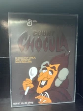 KAWS x General Mills Count Chocula Cereal Limited Sealed Box In Acrylic Case