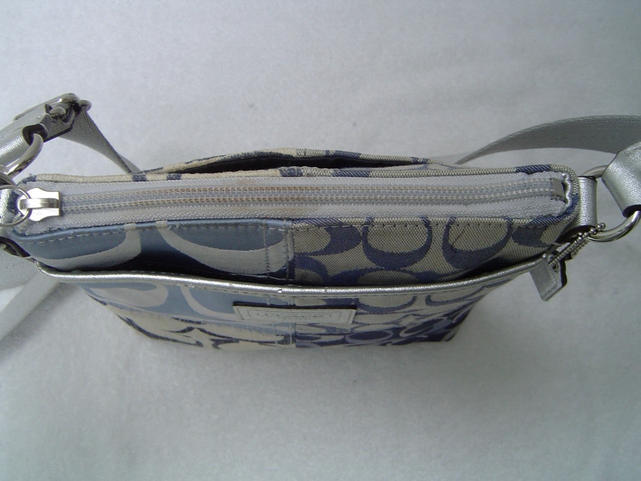 AUTHENTIC COACH TONAL DENIM PATCHWORK SWING PACK … - image 18