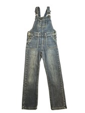 Cat  Jack Jeans Girls Size 6/6X Bib Overall Denim Straight Leg Stretch