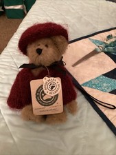 Boyds Bears Kayla Mulbeary Mohair Hat  Sweater Teddy Bear Plush Retired EUC