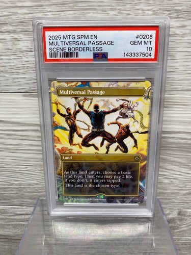 Magic: The Gathering Spider-man Multiversal Passage Borderless Non Foil PSA 10