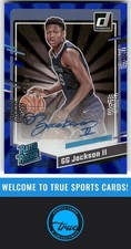 2023-24 Donruss #258 GG Jackson II Rated Rookies Signatures Blue Laser Holo #/25