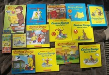 15 Lot CURIOUS GEORGE Stickers Coloring Readers Tool Time ABC CD