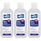99% Isopropyl Rubbing Alcohol First Aid Antiseptic, 12oz. (355ml) (Pack of 3)