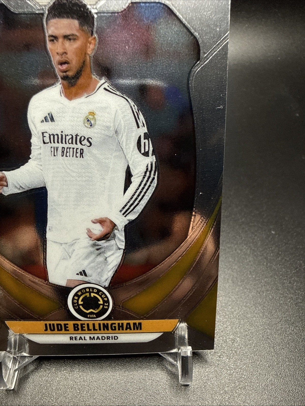 Jude Bellingham Real Madrid 2025 Panini Prizm Club World Cup view 2