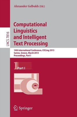 Gelbukh - Computational Linguistics and Intelligent Text Processing    - X555z