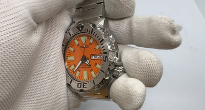 Near MINT] Seiko Diver's Orange Monster 7S26-0350 Men's Automatic