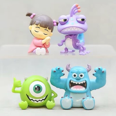 4er Set Monster Figuren Q-Version Actionfiguren Mike Sulley Randall Modell 2026