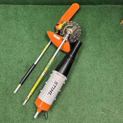 #ad #ad Stihl Kombi Power Head Polesaw Brush Cutting Leaf Blower Attachments $399.99