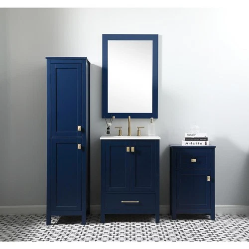 Elegant Lighting SC011830BL Adian Blue Bathroom Storage Cabinet - Picture 11 of 11
