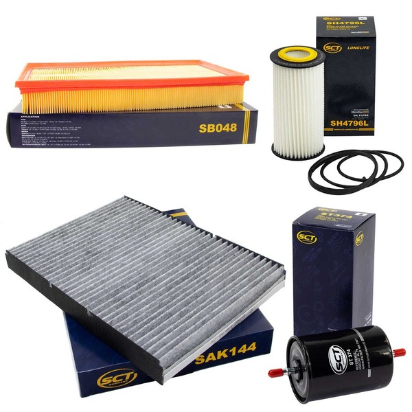Filter Set SCT Kraftstoff- ÖL- Luft- Innenraum- FüR VW New Beetle 2.5 150 PS-image