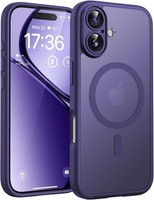HandyhüLle FüR Iphone 17 Magsafe StoßFest Kratzfest Dunkellila 6,3 Zoll