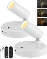 Spot Lights Indoor, 5500mAh Rechargeable Picture Lights with Remote,Wireless ...