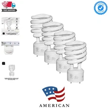 GU24 23Watt 2700K 1600lm 2 Prong Light Bulbs-  approved-120v 60Hz - Mini Twis...