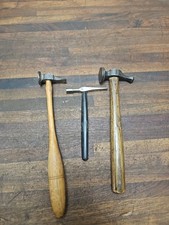 K940- 3 antique small fancy jeweler hammers - 2 marked