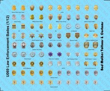 112 Law Enforcement Police Badge Waterslide Decals For 6 Inch Figures 112 Law Enforcement Police Badge Waterslide Decals For 6 Inch Figures
