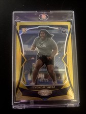 2024 Panini Certified - Rookies T'Vondre Sweat #129 Mirror Gold /25 (RC)