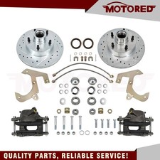 For 49-54 Chevy Car53-62 Corvette Disc Brake Conversion Kit Fr Drilledslotted