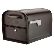 360 deg Oasis Post Mount Locking Mailbox - Ru...
