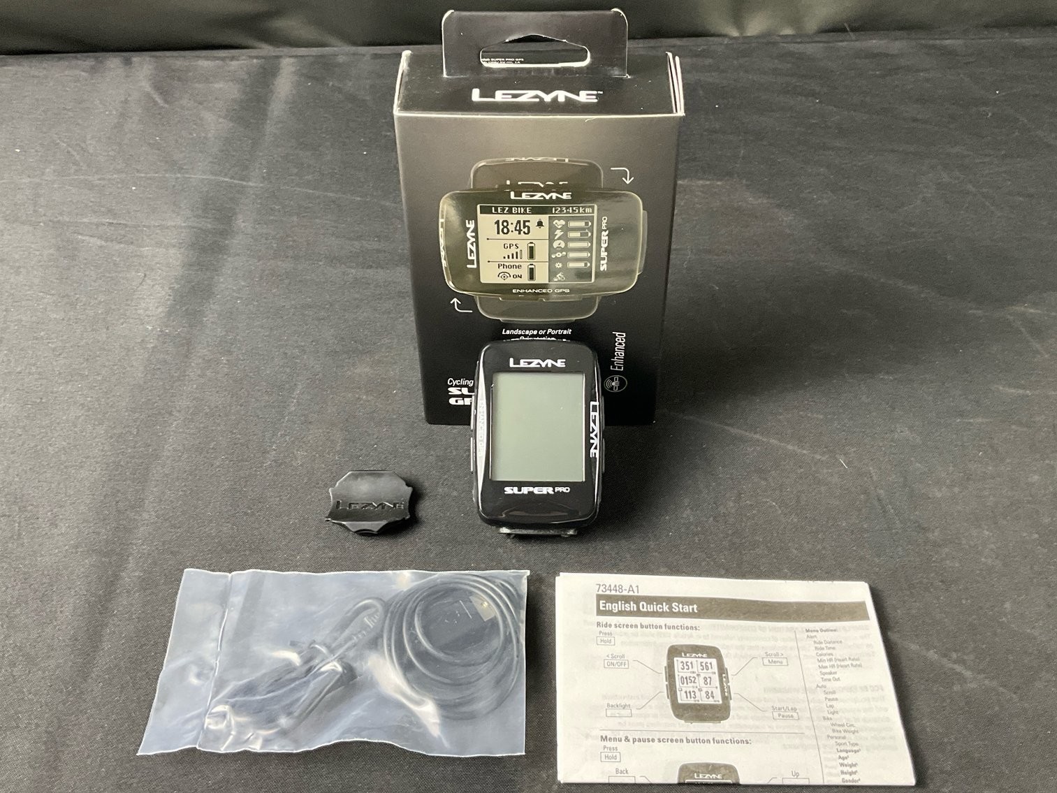 LEZYNE SUPER PRO GPS Cycle Computer Wireless Sensors Digital