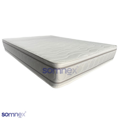 Gesteppte 25 cm Memory Foam Federkernmatratze Top 3 Fuß, 4 Fuß, Doppelbett, King UK Größen