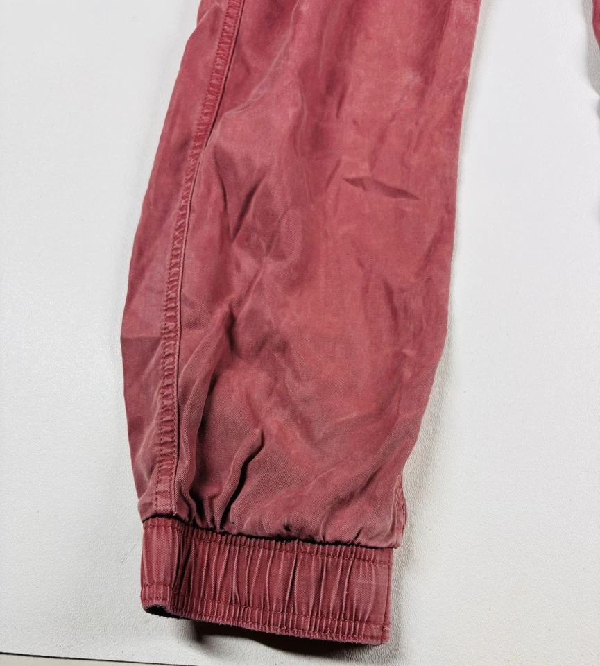 Pantalones SO para mujer S tiro alto jogger rosa polvoriento acogedor núcleo boho salón tono tierra Foto 2 de 4