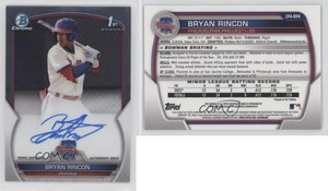 2023 Bowman Chrome Prospect Auto Bryan Rincon #CPA-BRN Auto