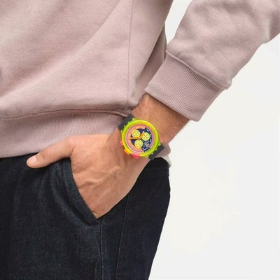 Swatch Neon To The Max Multicolor Watch SB06J100 for sale online