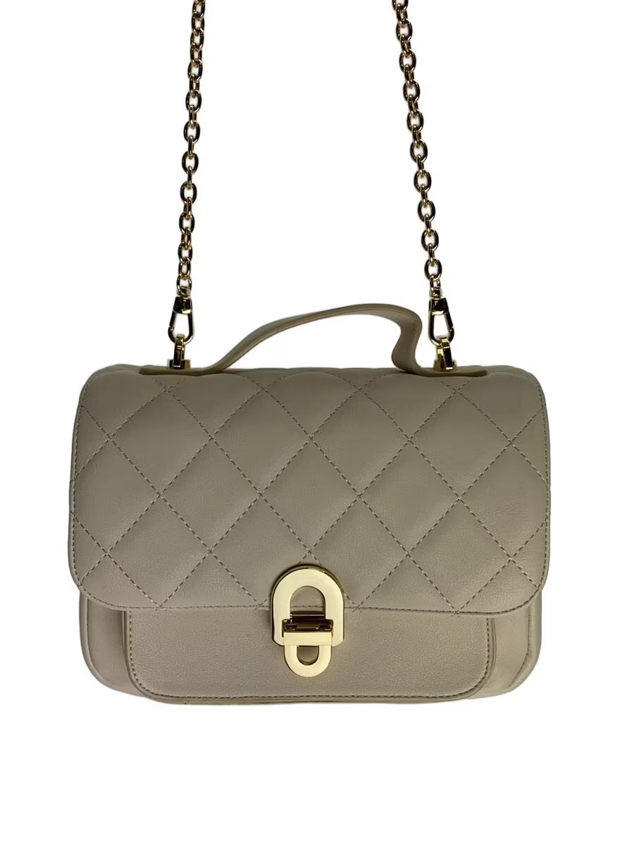 Le Talon Shoulder Bag in IVO Leather with Chain Quilting