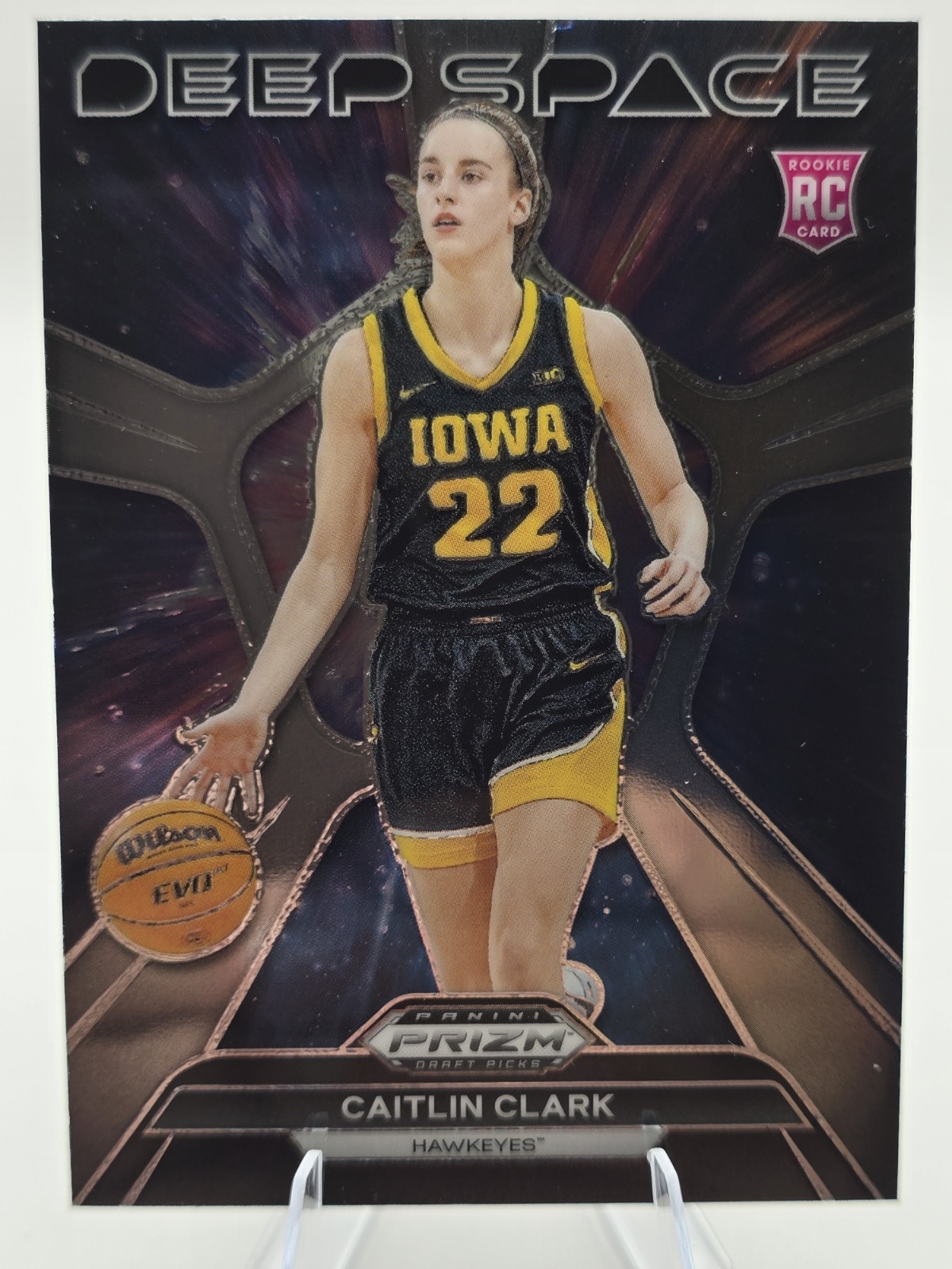 2024 Panini Prizm Draft Picks - Deep Space Caitlin Clark #8 (RC)