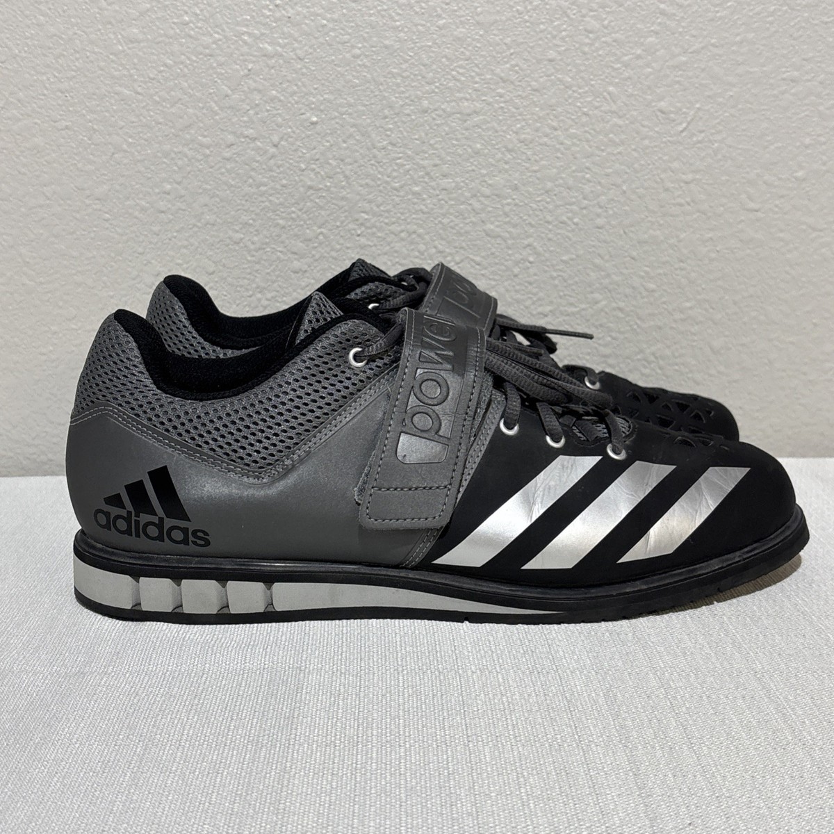 Adidas Powerlift Weightlifting Training Shoes Black Gray  display picture 3