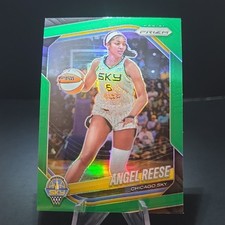 Panini 2025 Prizm WNBA Angel Reese Chicago Sky #92 Green Parallel