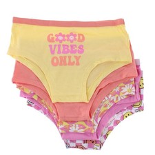 CTM Girl's Colorful Boy Short Underwear 5 Pack 