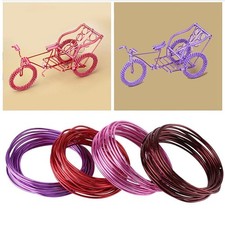 5 Meters / Roll 2mm Round Oxidation Aluminium Wire DIY Accessories For Crafts