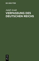 Verfassung Des Deutschen Reichs Adolf Arndt