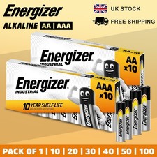 Energizer Industrial AA & AAA Alkaline Batteries LR6 LR03 Long Lasting Bulk Pack