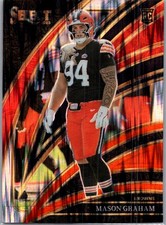 2025 Panini Select - Club Level Mason Graham #256 Black & Orange Shock Prizm...
