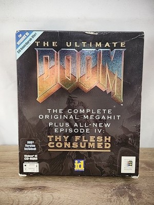Ultimate Doom (PC, 1995) Big Box  - BOX ONLY