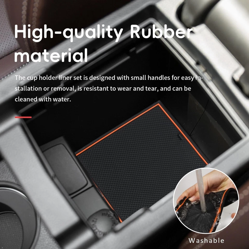 Alfombrillas antipolvo Auovo para accesorios Subaru Forester 2014-2018 posavasos interiores Foto 4 de 4