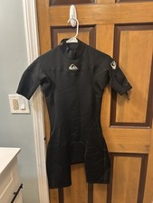 Quiksilver Syncro 2:2 Men's Small Short Sleeve Short Leg Wetsuit Black