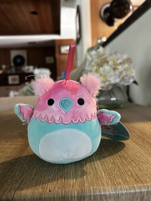 Squishmallows Gala Bird Plush Pink/Blue/White Mini Under 6 in 2022 Hang Loop