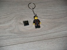 Horror The Exorcist Father Damien Karras with. Bible-Awesome Minifig Keychain