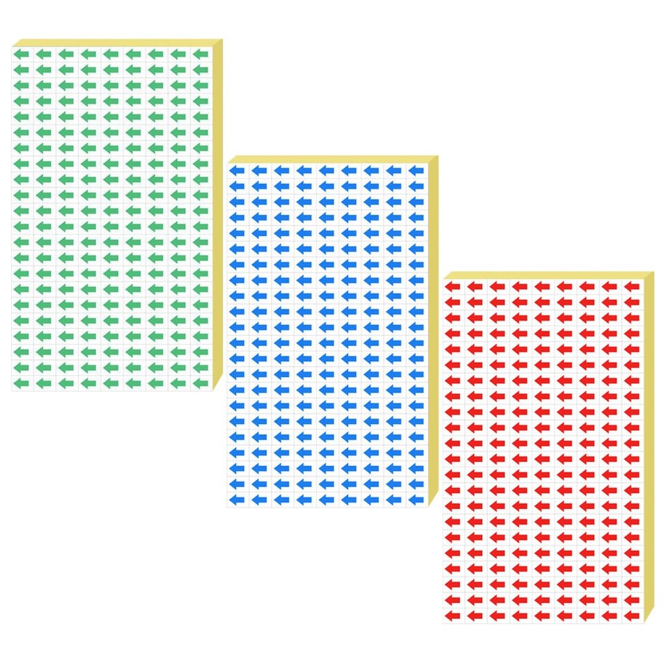 240Pcs Mini Arrow Stickers Assorted Color Easy Peel Labels for Office ...