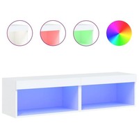Tv-Schr?Nke Mit Led-Leuchten 2 Stk. Wei? 60X30X30 Cm