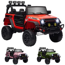 Qaba 12V Ride on Car, Ride on UTV w/ Bluetooth, 4 Suspension Wheels