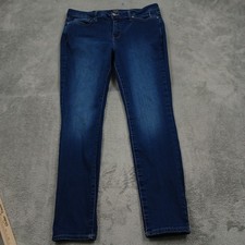 NYDJ Jeans Womens 12 Blue Denim Ami Skinny Pockets Stretch Modern Preppy