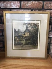 Luigi Kashmir Oestrich-Rhineland Etching Estate Signed