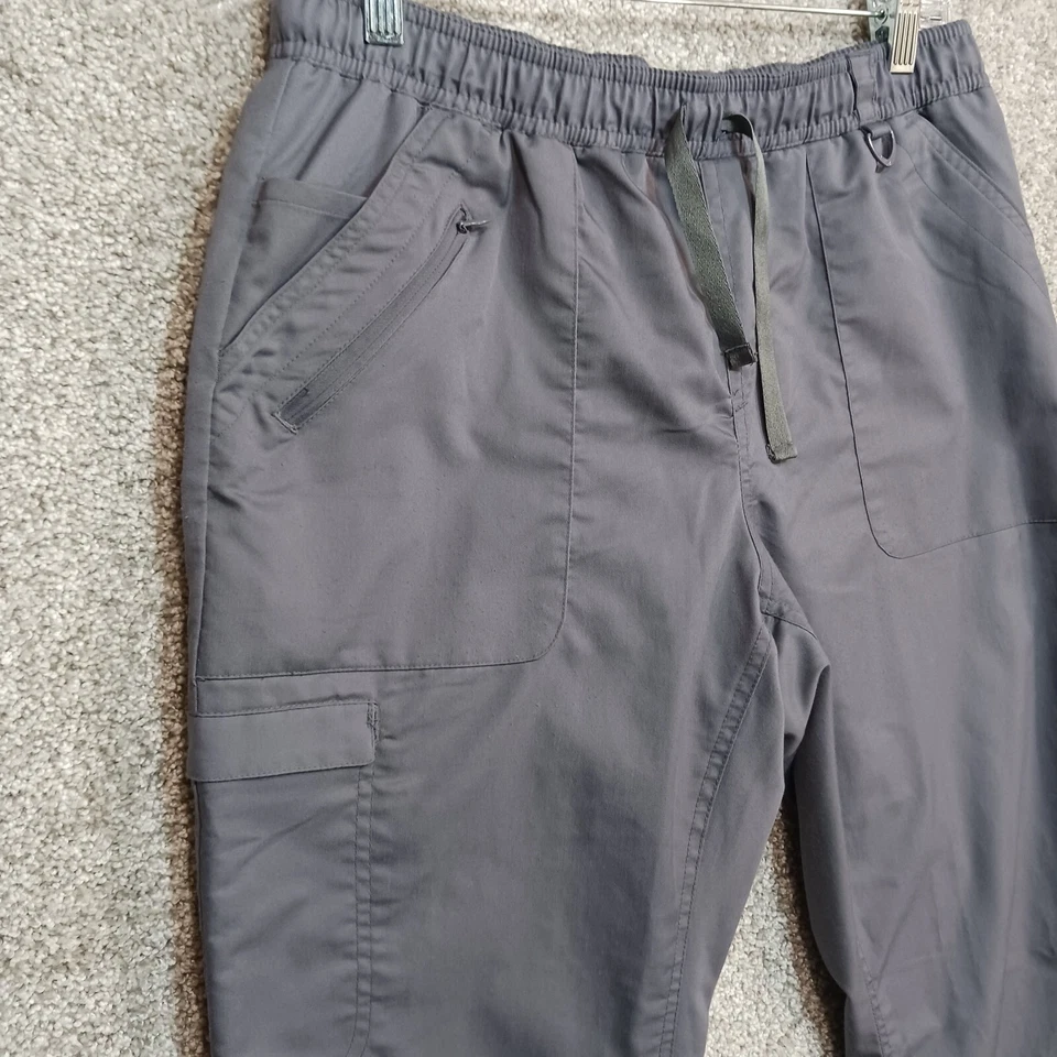 Pantalones Médicos Eon By Maevn Para Mujer M Gris Cintura Elástica Carga Pantalones de Enfermería Foto 3 de 4