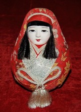 Japanese Princess DARUMA HIME Wedding Doll Adorable Handmade Art from Japan 